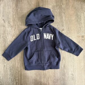 Old Navy Blue Zip-Up Hoodie Sweatshirt